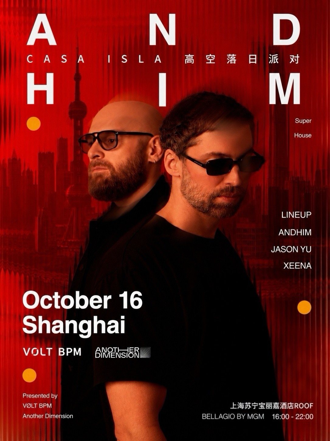 Casa Isla ft. andhim: Sunset Skyline Rooftop Party poster