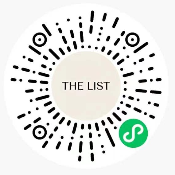QR code for the THE LIST SH WeChat mini-app